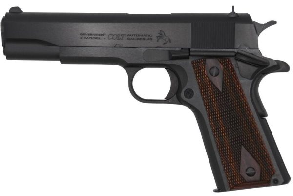 Buy Colt Government Series 70 45 ACP 7RD X1 5" National Match Blue/rosewood Grips O1911C Online