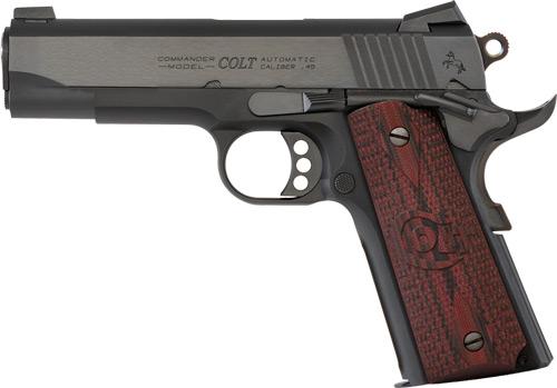 Buy Colt Lightweight Commander 1911, 8RD X1, .45 ACP, 4.25" Barrel, Semi-automatic, Metal Alloy Frame, Blued Finish, G10 Grips, White Dot Sights, O4840xe Online
