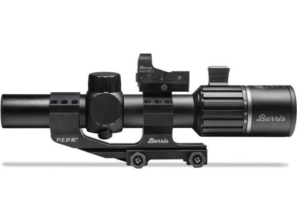 Burris RT6 Rifle Scope 30mm Tube 1-6x 24mm Illuminated Ballistic AR Reticle Matte Black with FastFire III and P.E.P.R. Mount