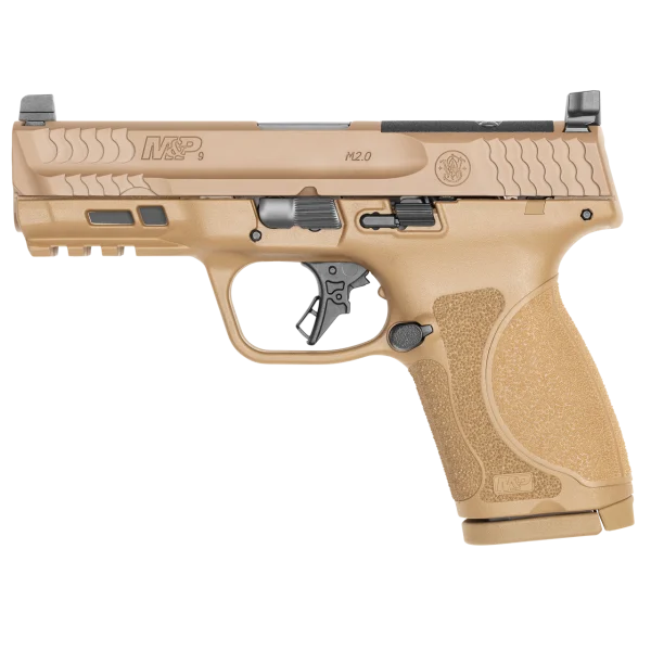 Buy Smith & Wesson M&P 9 M2.0 4 Inch Optics Ready No Thumb Safety Flat Dark Earth Compact Series Pistol Online