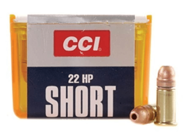CCI Ammunition 22 Short 27 Grain Copper-Plated Hollow Point Box of 100