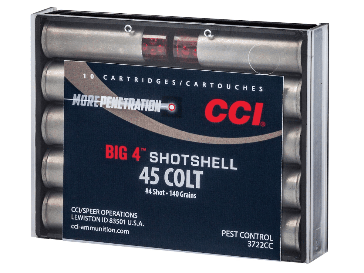 CCI Big 4 Shotshell Ammunition 45 Colt (Long Colt) 140 Grains #4 Shot