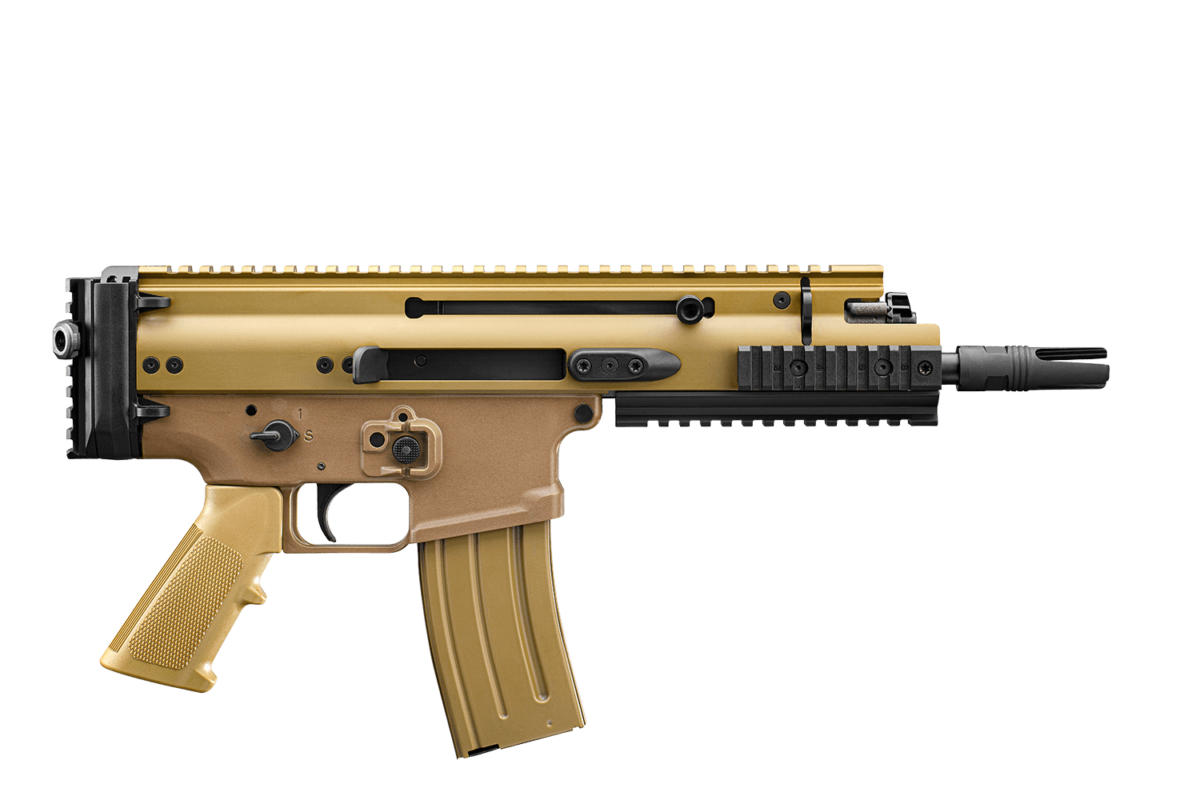 FN SCAR® 15P Buy FN SCAR 15P 5.56 NATO Semi-automatic Pistol - FDE/Tan, 7.5" Barrel, 30+1 Rounds Online