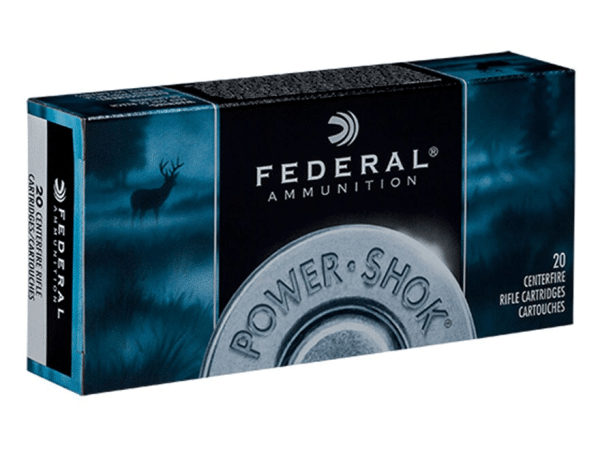 Federal Power-Shok Ammunition 25-06 Remington 117 Grain Soft Point Box of 20