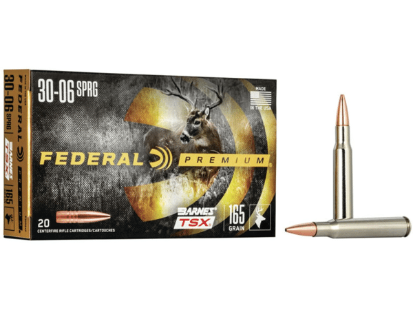 Federal Premium Ammunition 30-06 Springfield 165 Grain Barnes TSX Box of 20