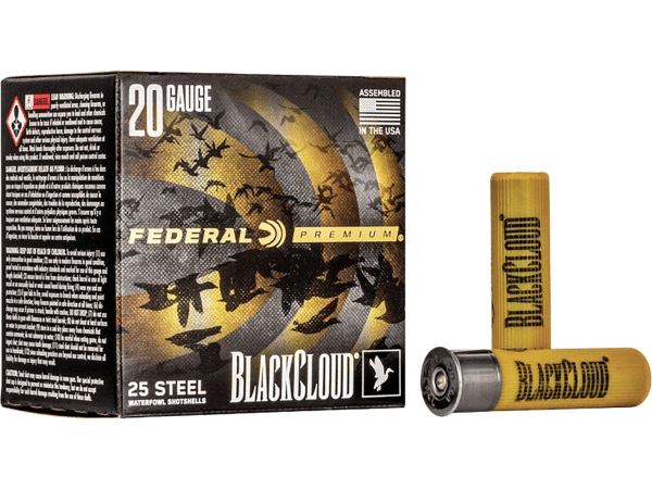 Federal Premium Black Cloud Ammunition 20 Gauge 3" 1 oz Non-Toxic FlightStopper Steel Shot
