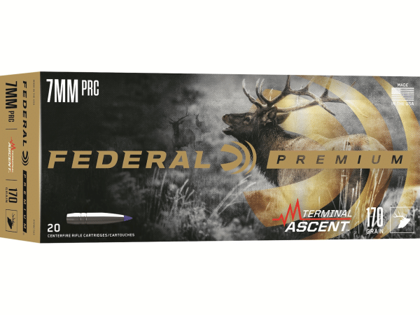 Federal Premium Terminal Ascent Ammunition 7mm PRC 170 Grain Polymer Tip Box of 20