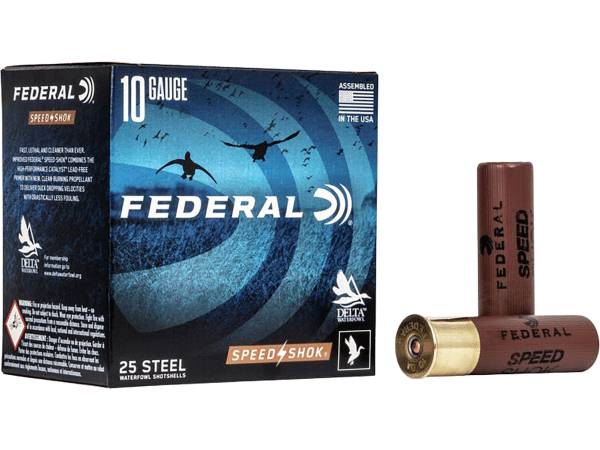 Federal Speed-Shok Ammunition 10 Gauge 3-1/2" 1-1/2 oz Non-Toxic Steel Shot
