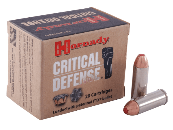 Hornady Critical Defense Ammunition 45 Colt (Long Colt) 185 Grain FTX Box of 20