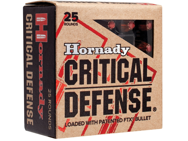 Buy Hornady Critical Defense Ammunition 9mm Luger 115 Grain FTX Box of 25 Online