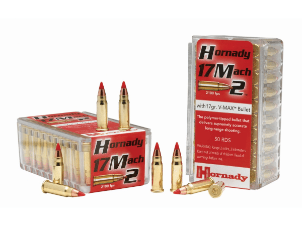 Hornady Varmint Express Ammunition 17 Hornady Mach 2 (HM2) 17 Grain V-MAX