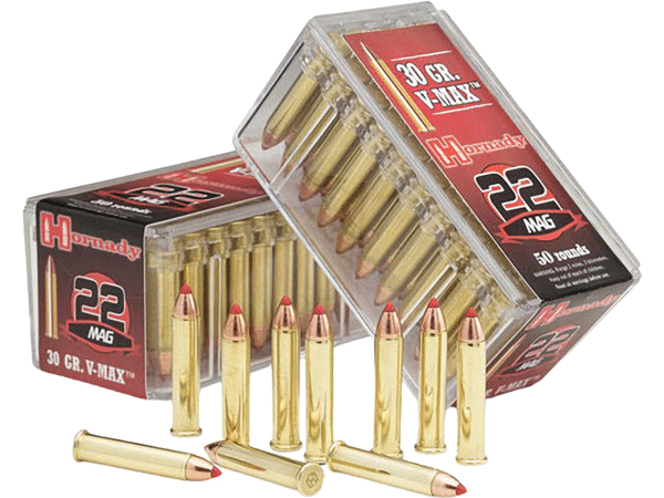 Hornady Varmint Express Ammunition 22 Winchester Magnum Rimfire (WMR) 30 Grain V-MAX