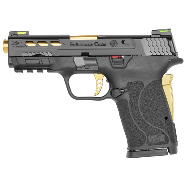 Buy Smith & Wesson Performance Center M&P 9 Shield EZ Gold Ported Barrel No Thumb Safety Pistol Online