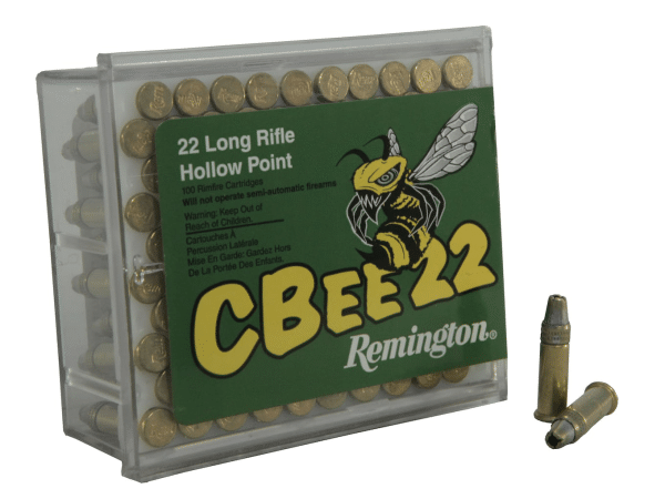 Remington CBee Ammunition 22 Long Rifle 33 Grain Hollow Point Subsonic Box of 100
