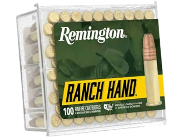 Remington Ranch Hand Ammunition 22 Long Rifle 40 Grain Plated Hollow Point